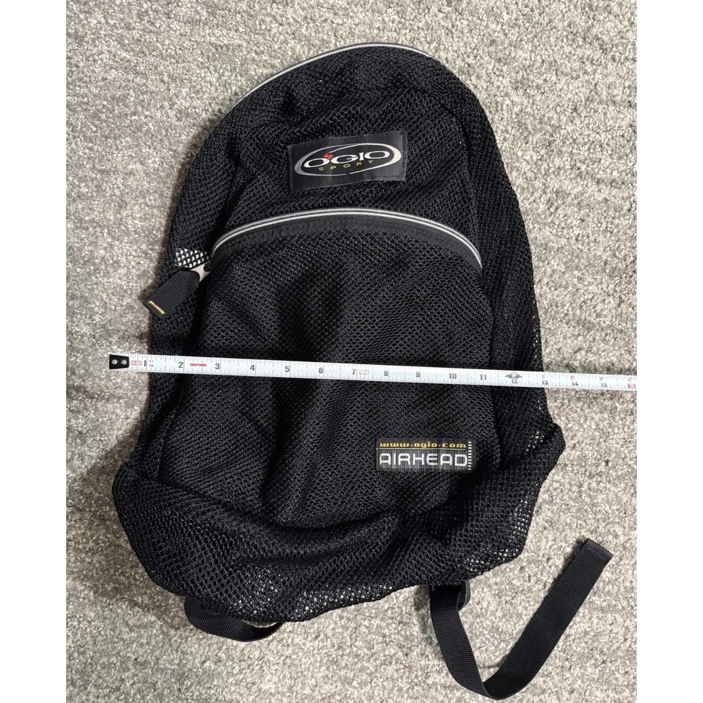 OGIO Airhead Mesh Backpack Black Lightweight Sport Pack Gym Travel Bag EUC